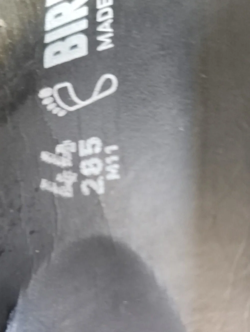 Mens 11 black Birkenstock Arizona EVA sandals,  lightweight two-strap Design.